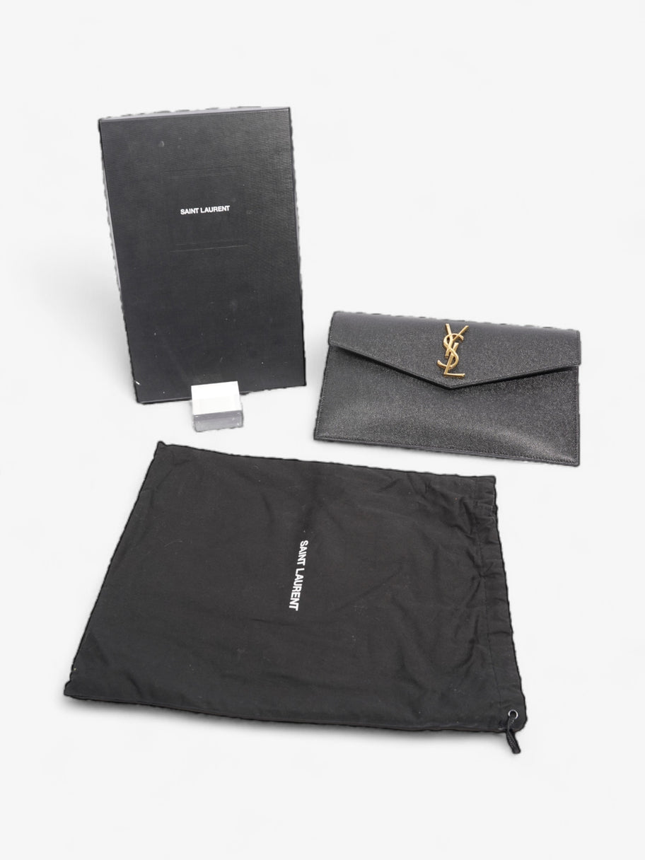 Saint Laurent Uptown Clutch Black Leather Image 8