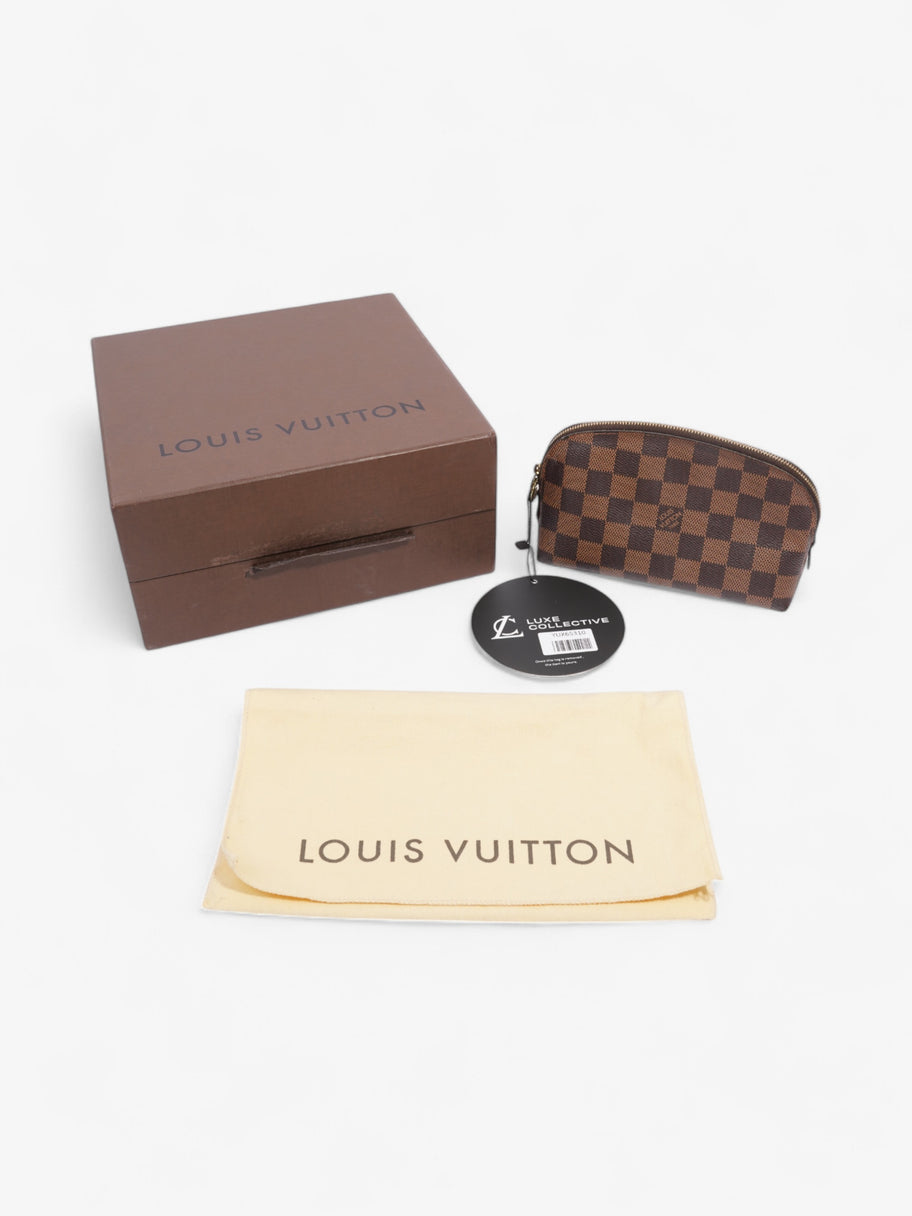 Louis Vuitton Pochette Cosmetic Damier Ebene Coated Canvas Image 7