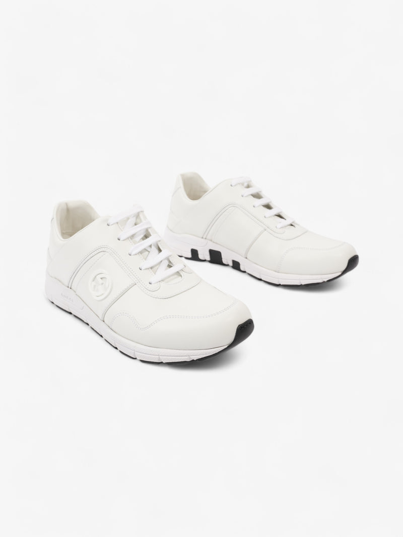  Gucci GG Low-top Sneakers White  Leather EU 39.5 UK 6.5