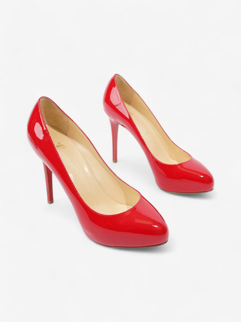  Christian Louboutin New Declic 120 Red Patent Leather EU 38.5 UK 5.5