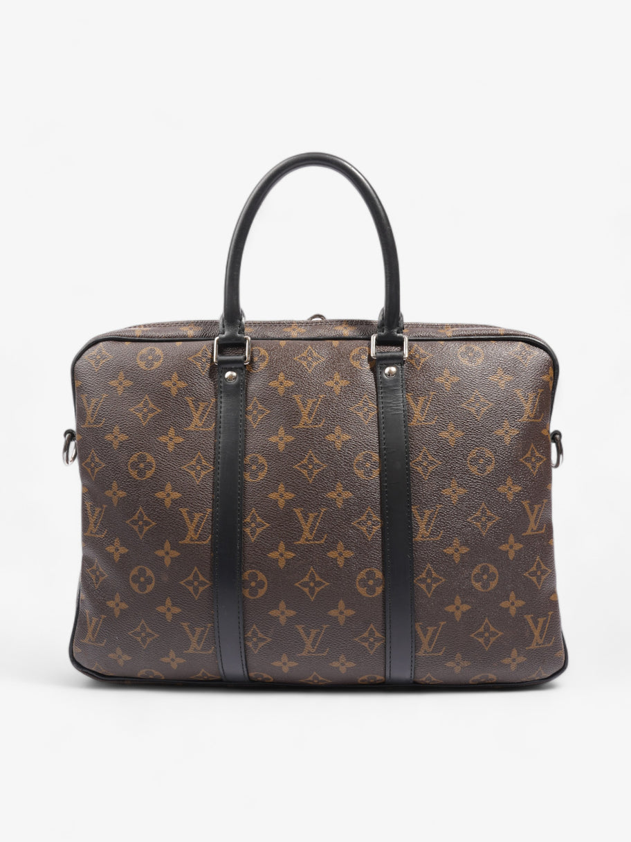 Louis Vuitton Porte-Documents Voyage Monogram / Black Coated Canvas PM Image 4