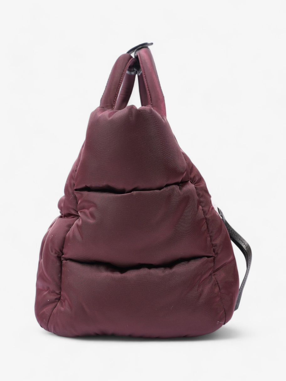 Prada Puffer Tote Burgundy Re Nylon Image 3