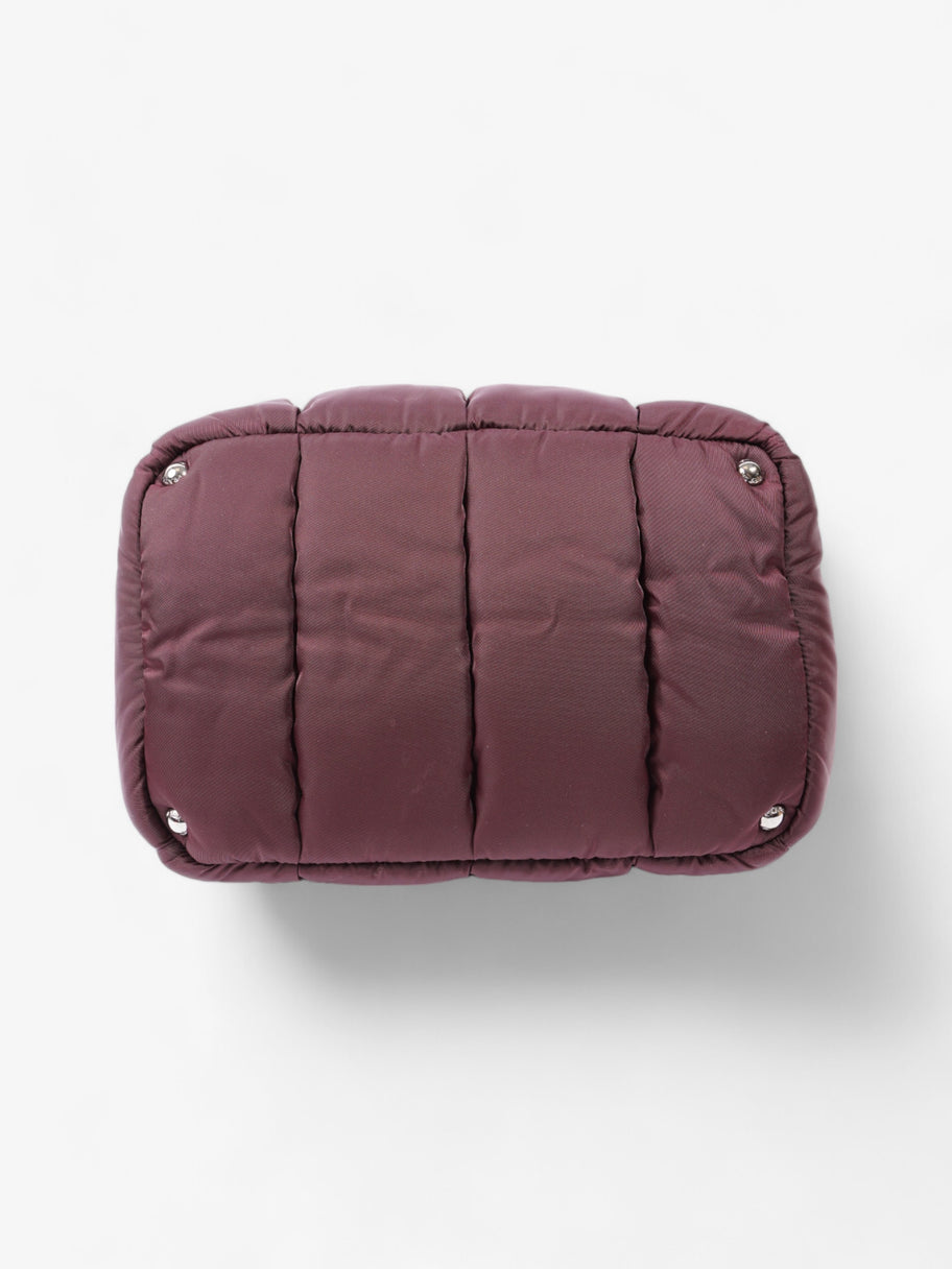 Prada Puffer Tote Burgundy Re Nylon Image 6