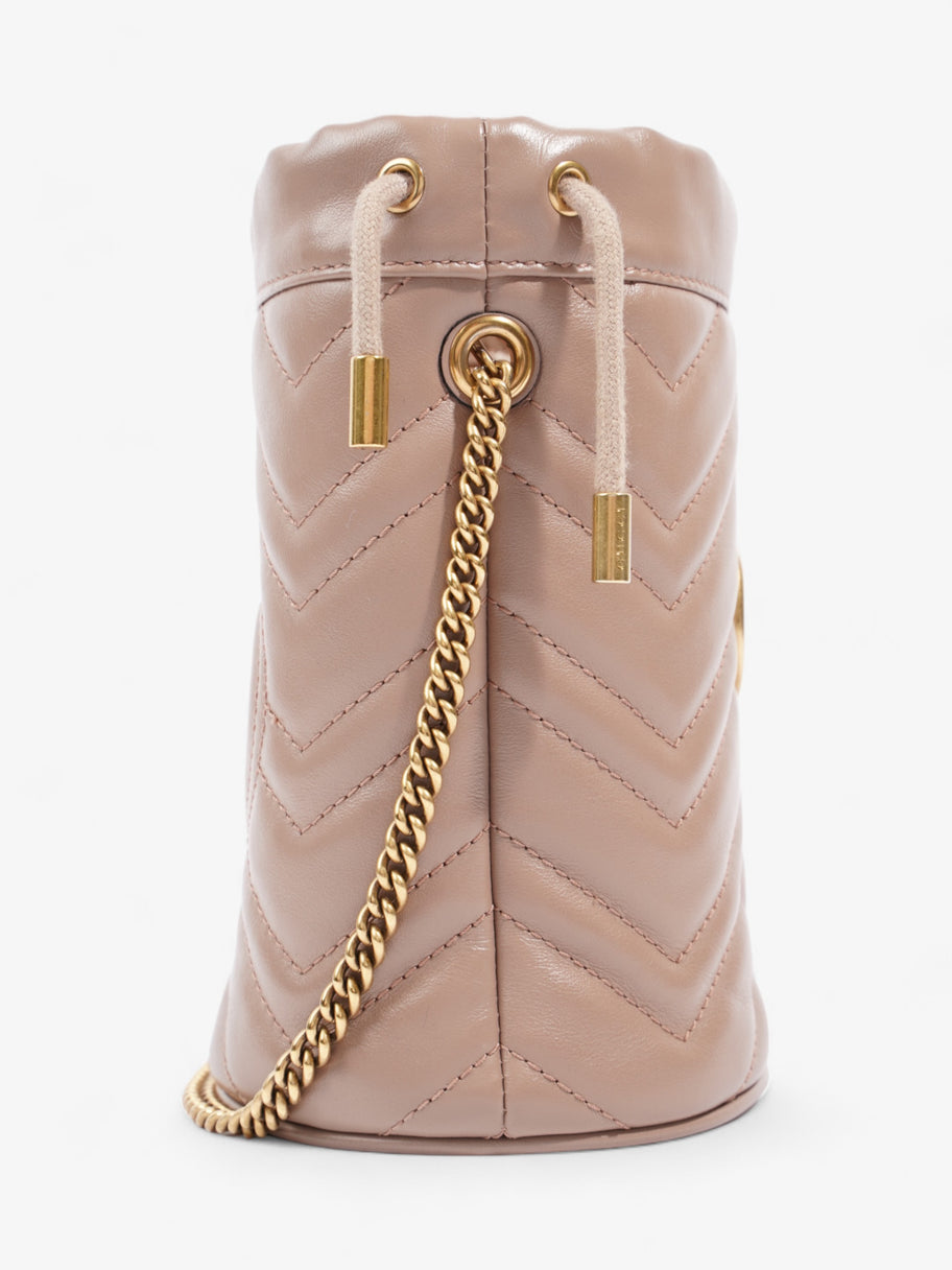 Gucci GG Marmont Bucket Bag Dusty Pink Matelasse Leather Mini Image 5