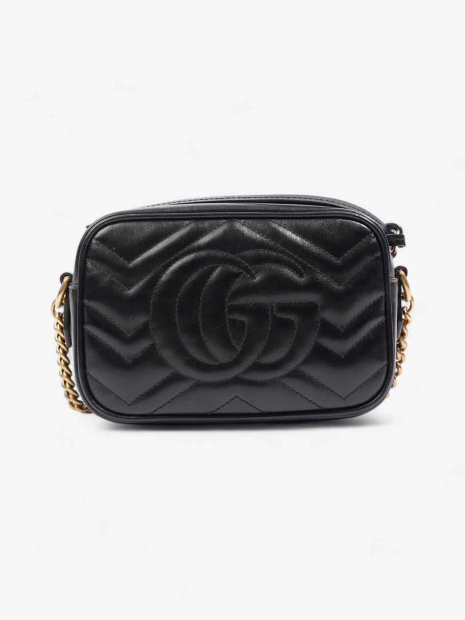 Gucci GG Marmont Black Matelasse Leather Mini Image 4