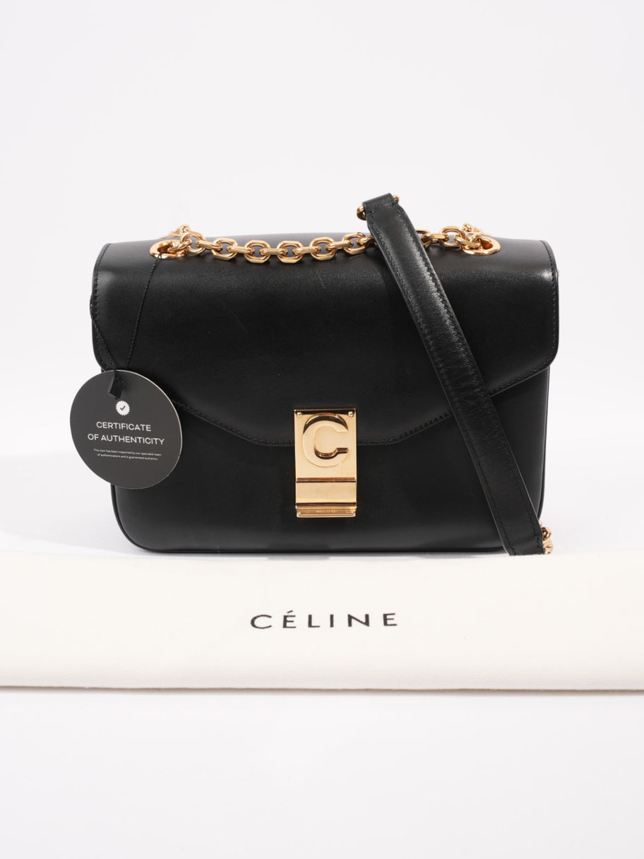 Celine C Bag Black Leather Medium Luxe Collective