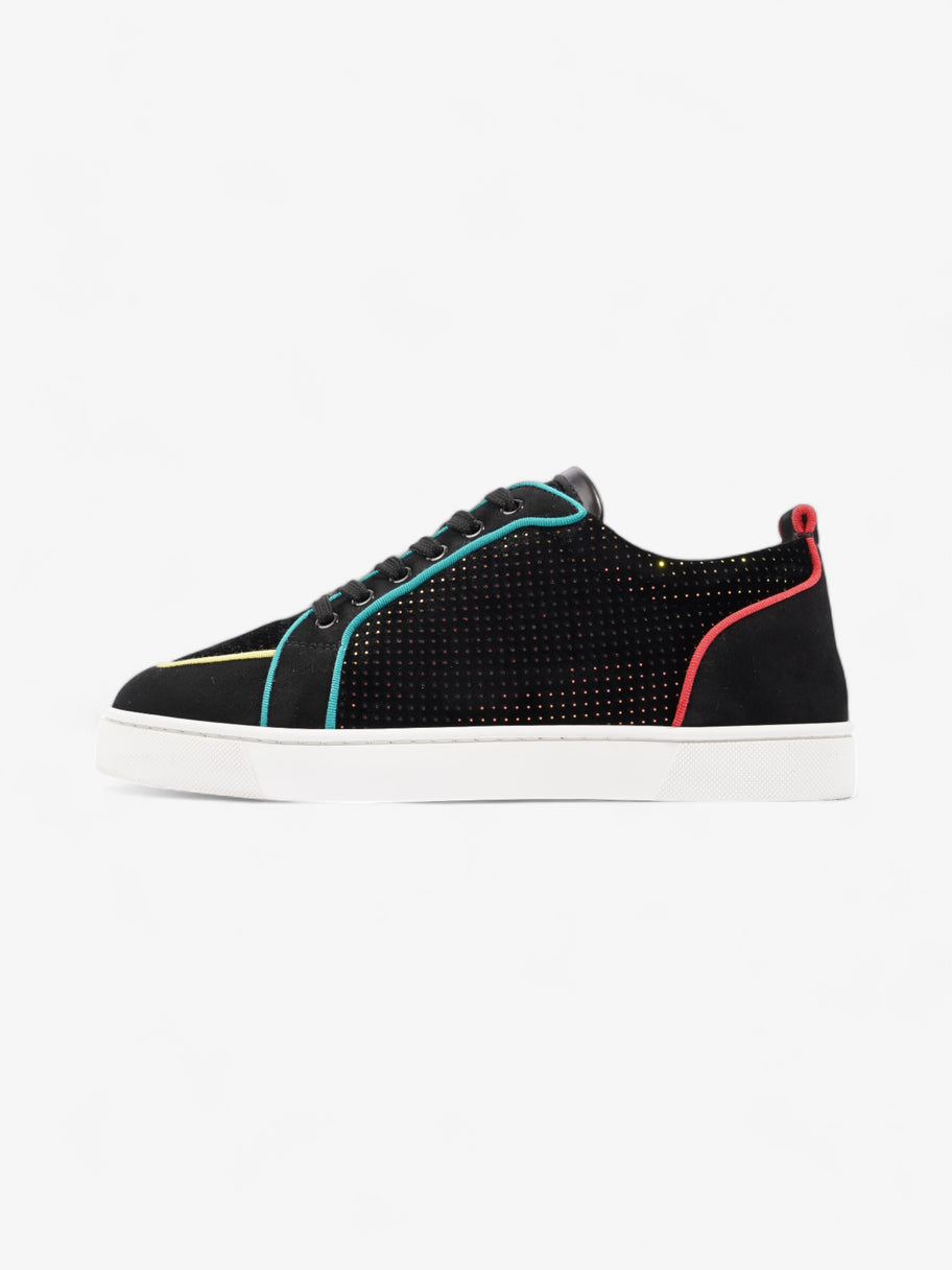 Christian Louboutin Rantulow Orlato Flat  Black / Multicoloured Velvet EU 42 UK 8 Image 5