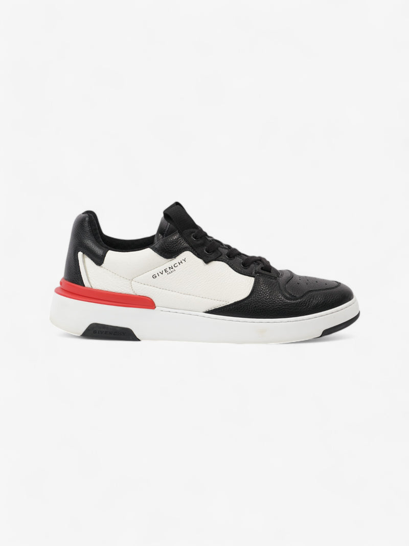  Givenchy Wing Sneakers Black / White / Red Leather EU 44 UK 10