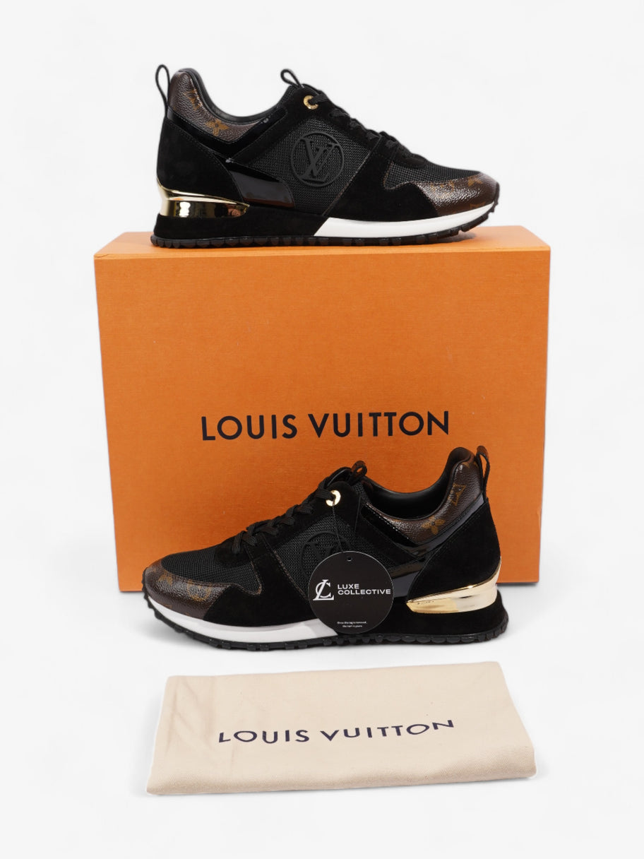 Louis Vuitton Run Away Sneakers Black / Brown Monogram Mesh EU 40 UK 7 Image 10