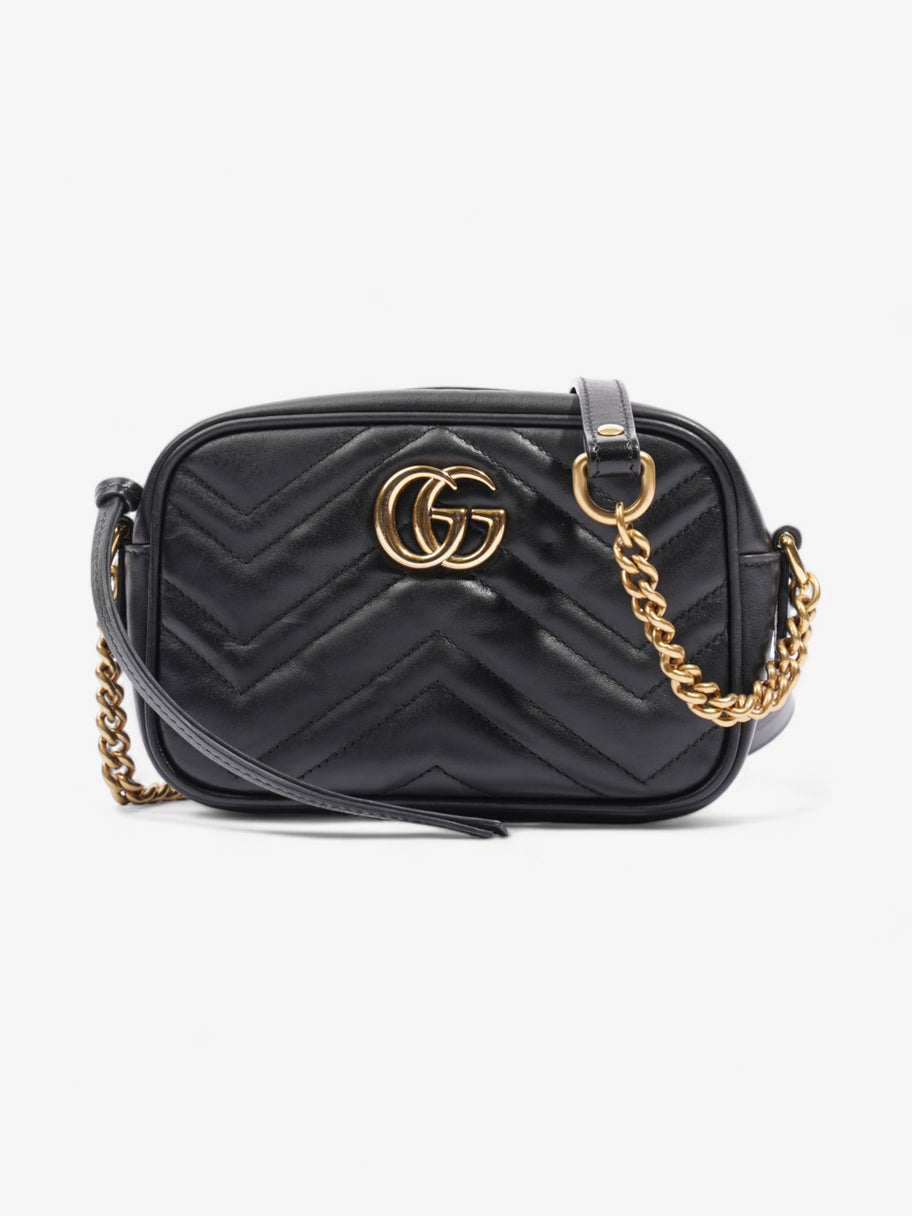 Gucci GG Marmont Black Matelasse Leather Mini Image 1