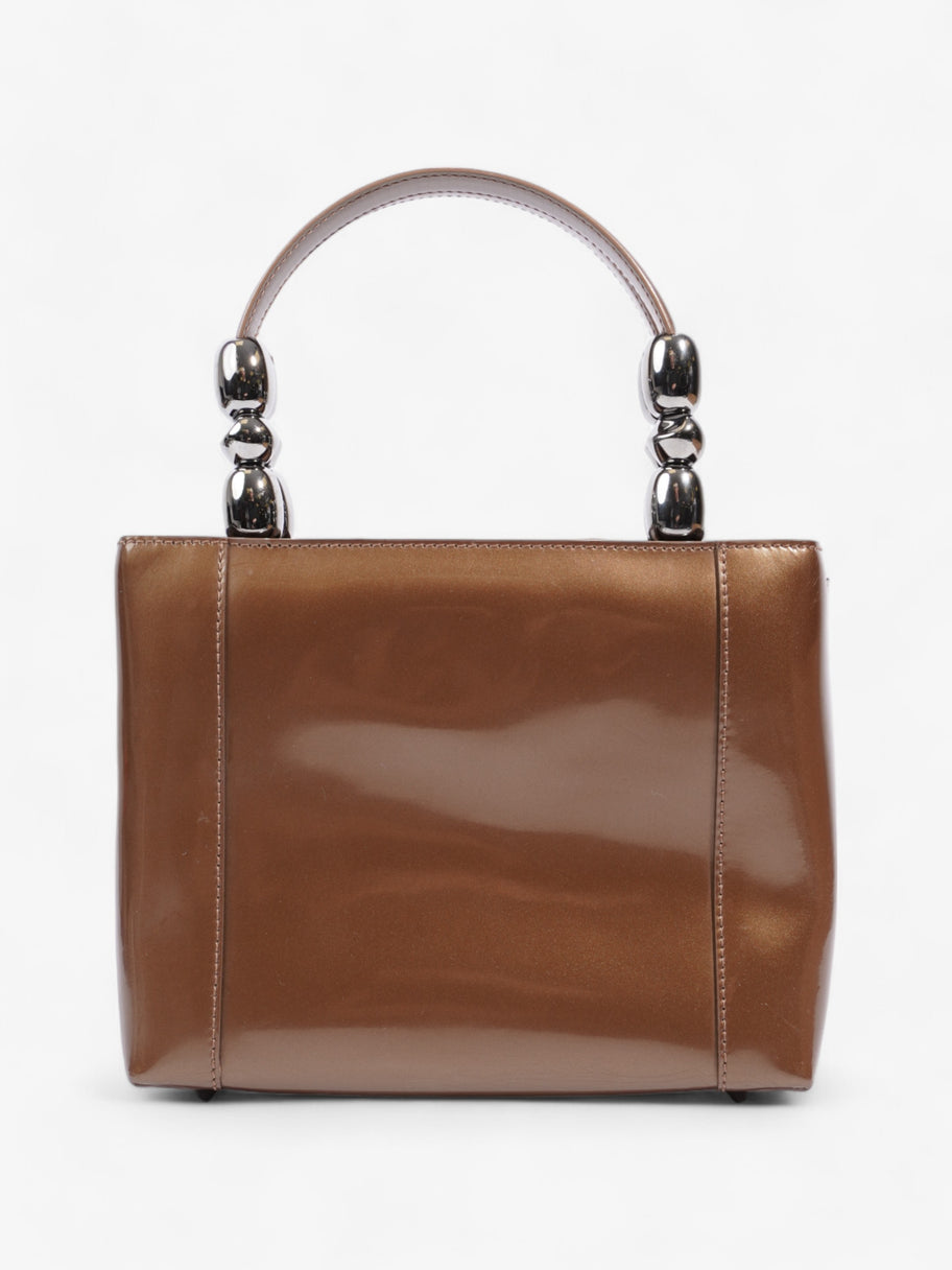 Christian Dior Malice Tote Brown Patent Leather Image 4