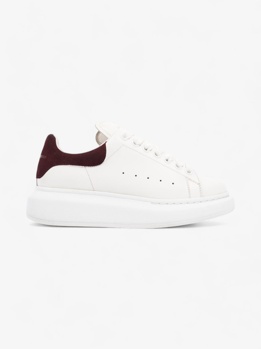 Alexander McQueen Oversized Sneakers White Burgundy Leather EU 36.5 Luxe Collective