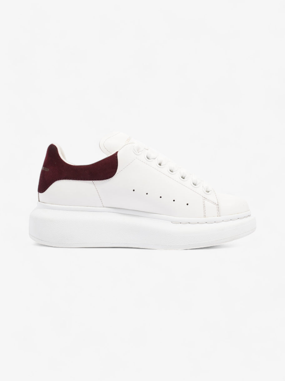 Alexander McQueen Oversized Sneakers White Burgundy Leather EU 36.5 Luxe Collective