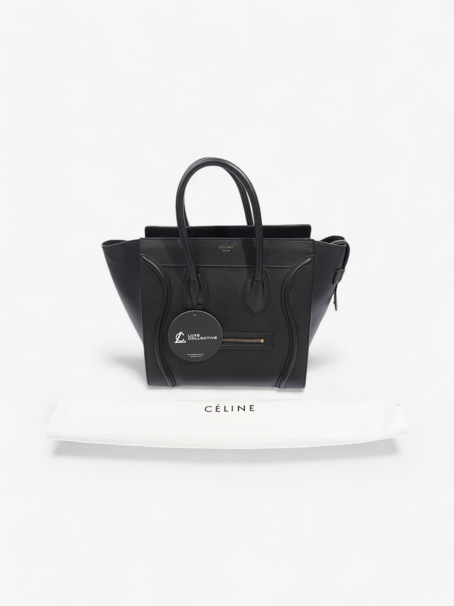 Celine Luggage Tote Black Leather Mini Image 10