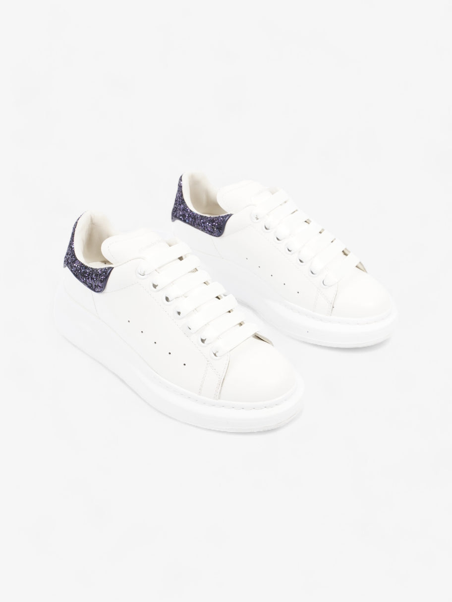 Alexander McQueen Oversized Sneakers White / Purple Tab Leather EU 38.5 UK 5.5 Image 2