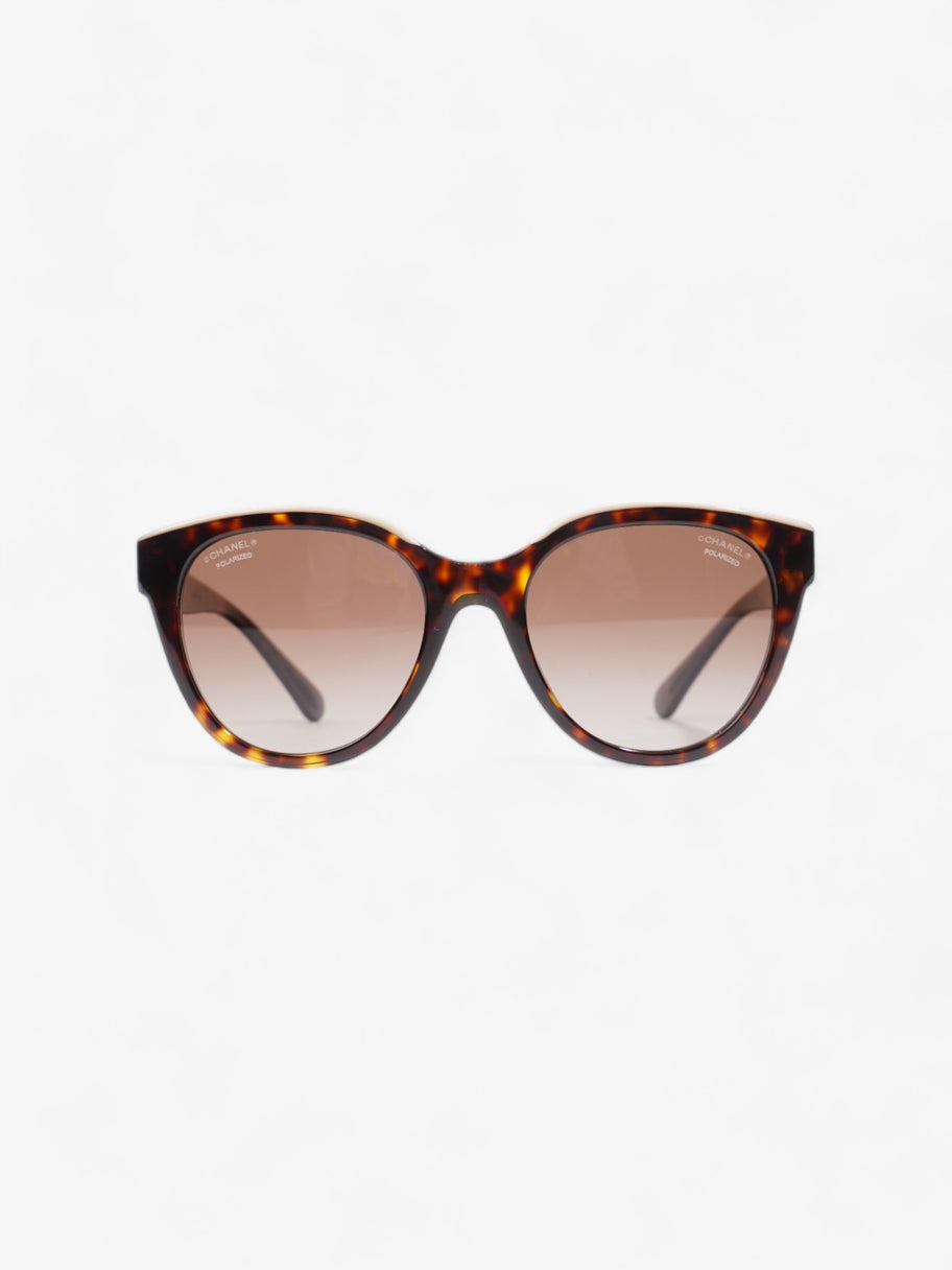 Chanel Wayfarer Frame Sunglasses Tortoise  / Beige Acetate 140mm Image 1