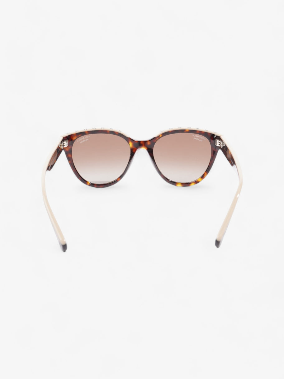 Chanel Wayfarer Frame Sunglasses Tortoise  / Beige Acetate 140mm Image 3