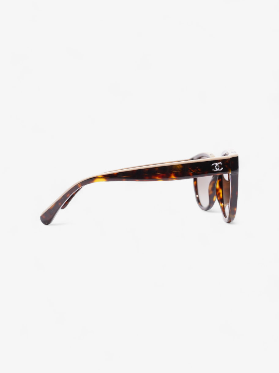 Chanel Wayfarer Frame Sunglasses Tortoise  / Beige Acetate 140mm Image 4