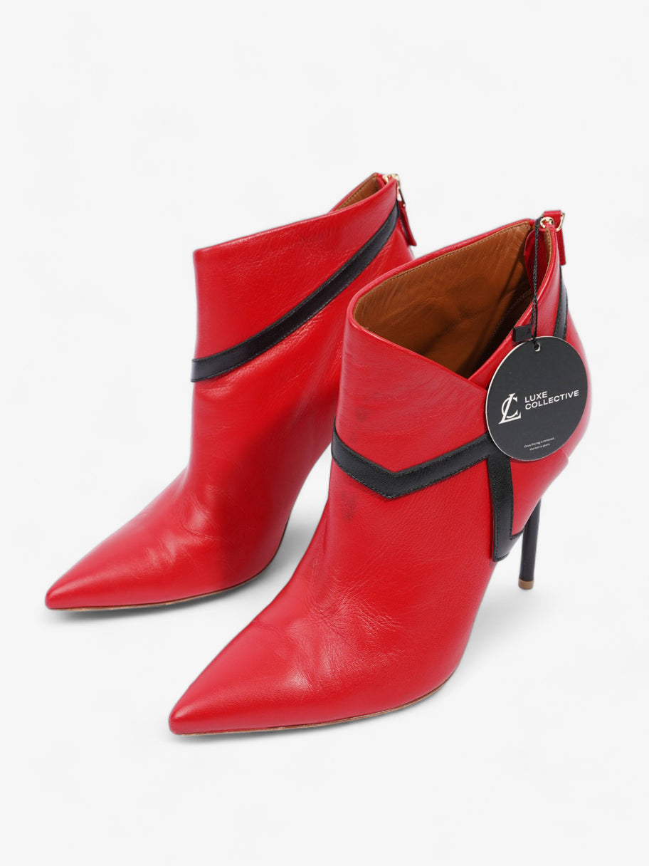 Point Ankle Boot 105 Red / Black Leather EU 41.5 UK 8.5 Image 10