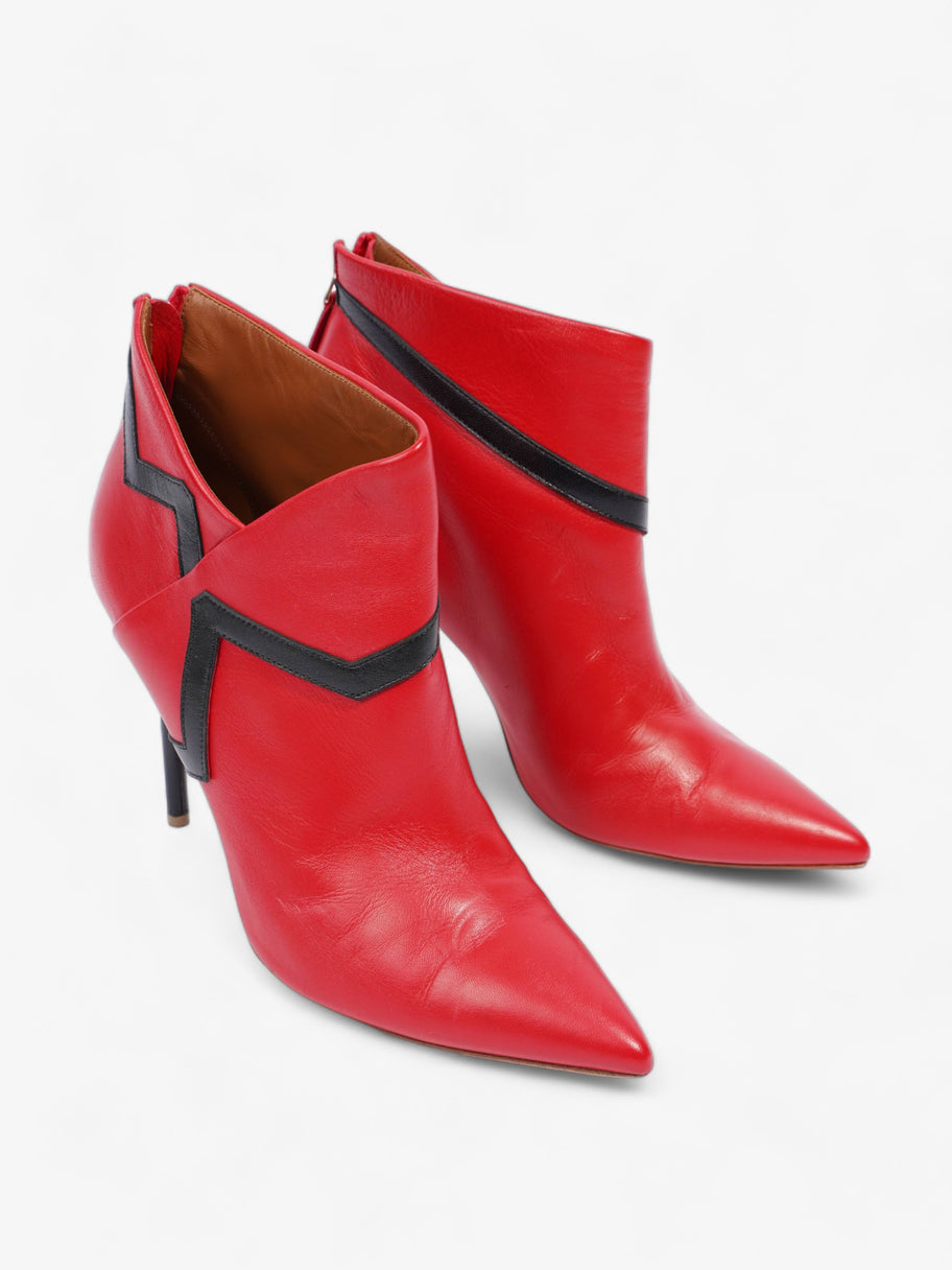 Point Ankle Boot 105 Red / Black Leather EU 41.5 UK 8.5 Image 2
