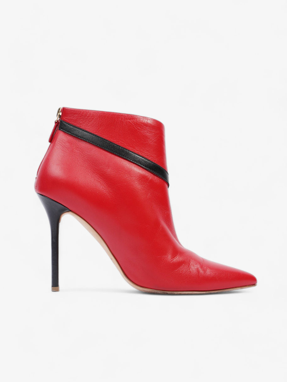 Point Ankle Boot 105 Red / Black Leather EU 41.5 UK 8.5 Image 4