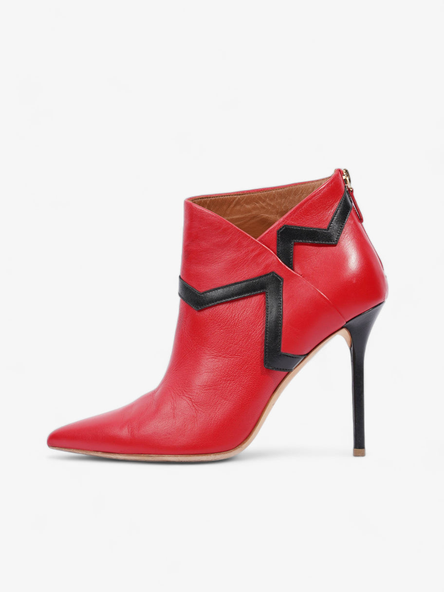 Point Ankle Boot 105 Red / Black Leather EU 41.5 UK 8.5 Image 5