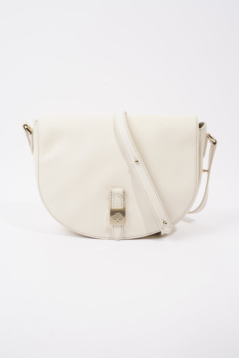  Tessie Satchel White Leather