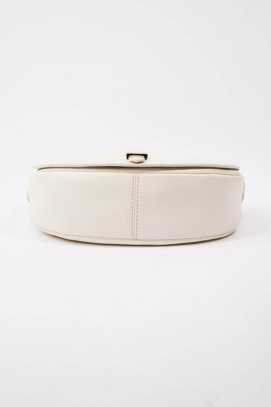 Tessie Satchel White Leather Image 6