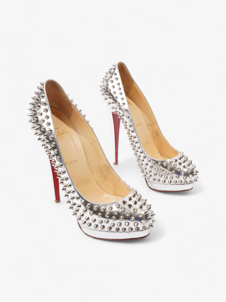 Christian Louboutin Alti Pump Spikes 160mm Silver Patent Leather EU 41 UK 8 Image 2