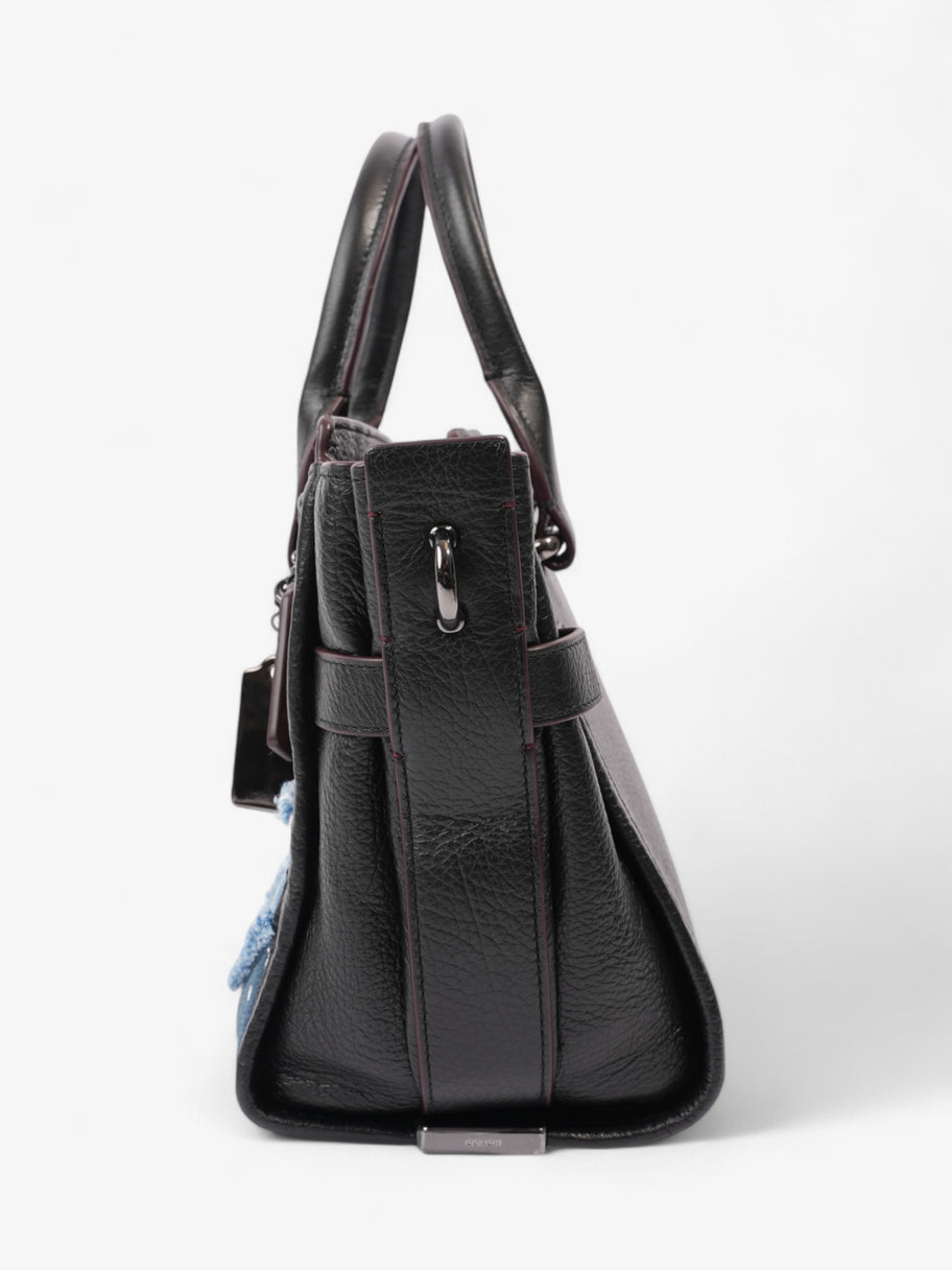 Coach Swagger Satchel Black / Blue Denim 27 Image 3