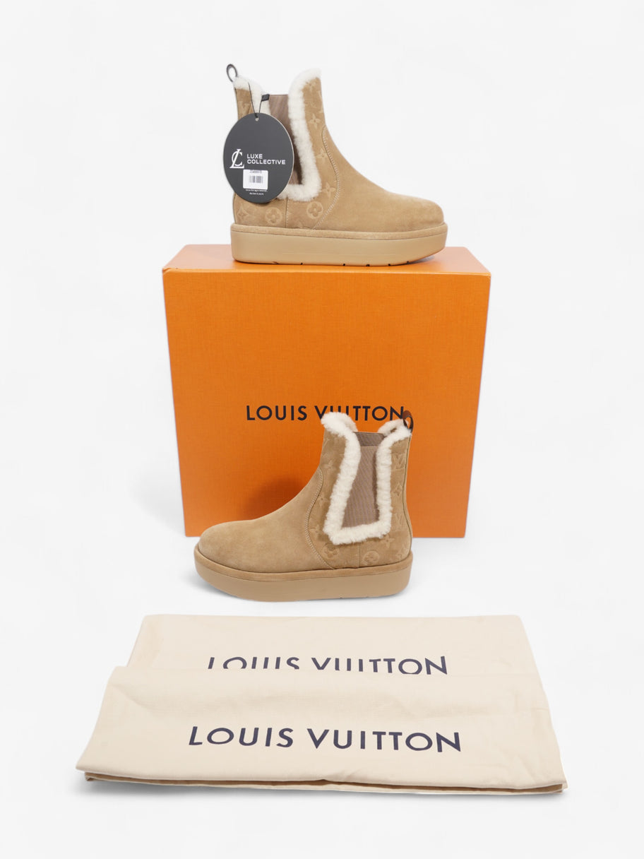 Louis Vuitton Aspen Chelsea Boots Beige  / White Suede EU 39 UK 6 Image 8