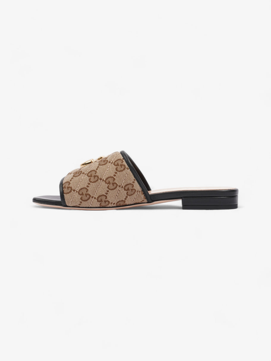 Gucci GG Sandals Beige  / Brown / Black Canvas EU 36 UK 3 Image 3