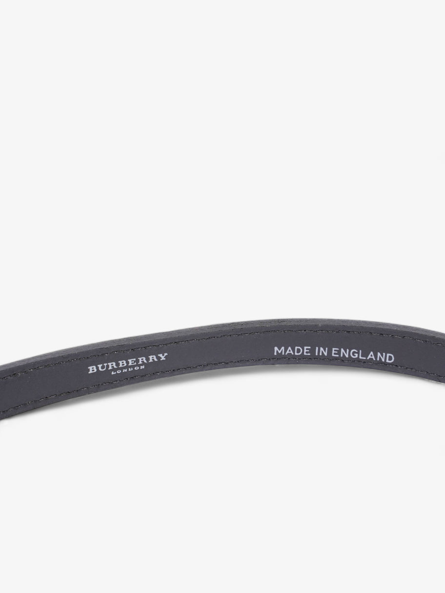 Burberry Thin Buckle Belt Black Patent Leather 86cm Image 4