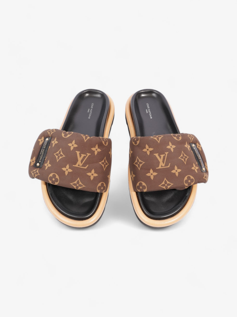 Louis Vuitton Pillow Slides Black / Brown Monogram Nylon EU 39 UK 6 Image 8