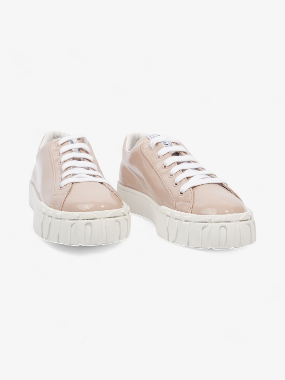 Miu Miu Naplak Tech Sneakers Light Pink / White Patent Leather EU 37.5 UK 4.5 Image 2