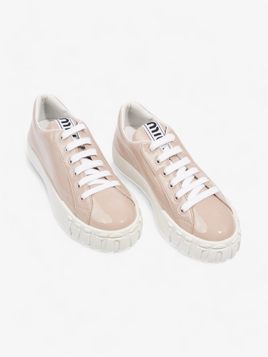 Miu Miu Naplak Tech Sneakers Light Pink / White Patent Leather EU 37.5 UK 4.5 Image 8