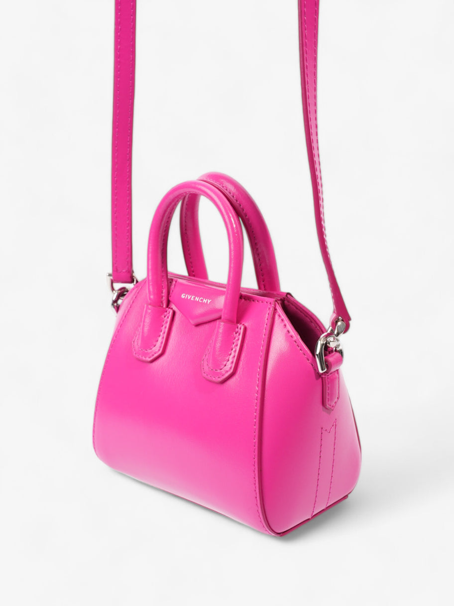 Givenchy Antigona Hot Pink Leather Micro Image 7