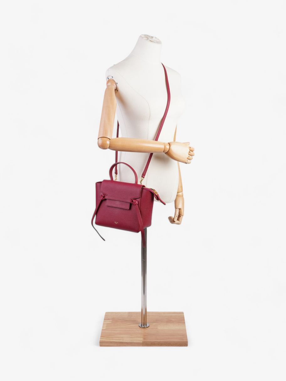 Celine Belt Bag Raspberry Calfskin Leather Nano Image 2