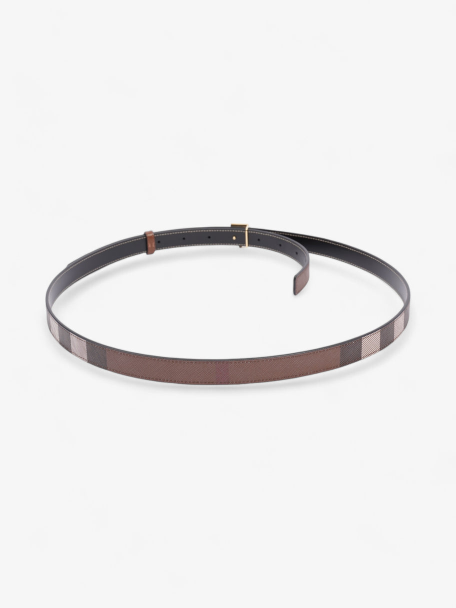 Burberry TB Belt Reversible Giant Check Belt Dark Birch Brown Canvas Large (134cm) Image 4