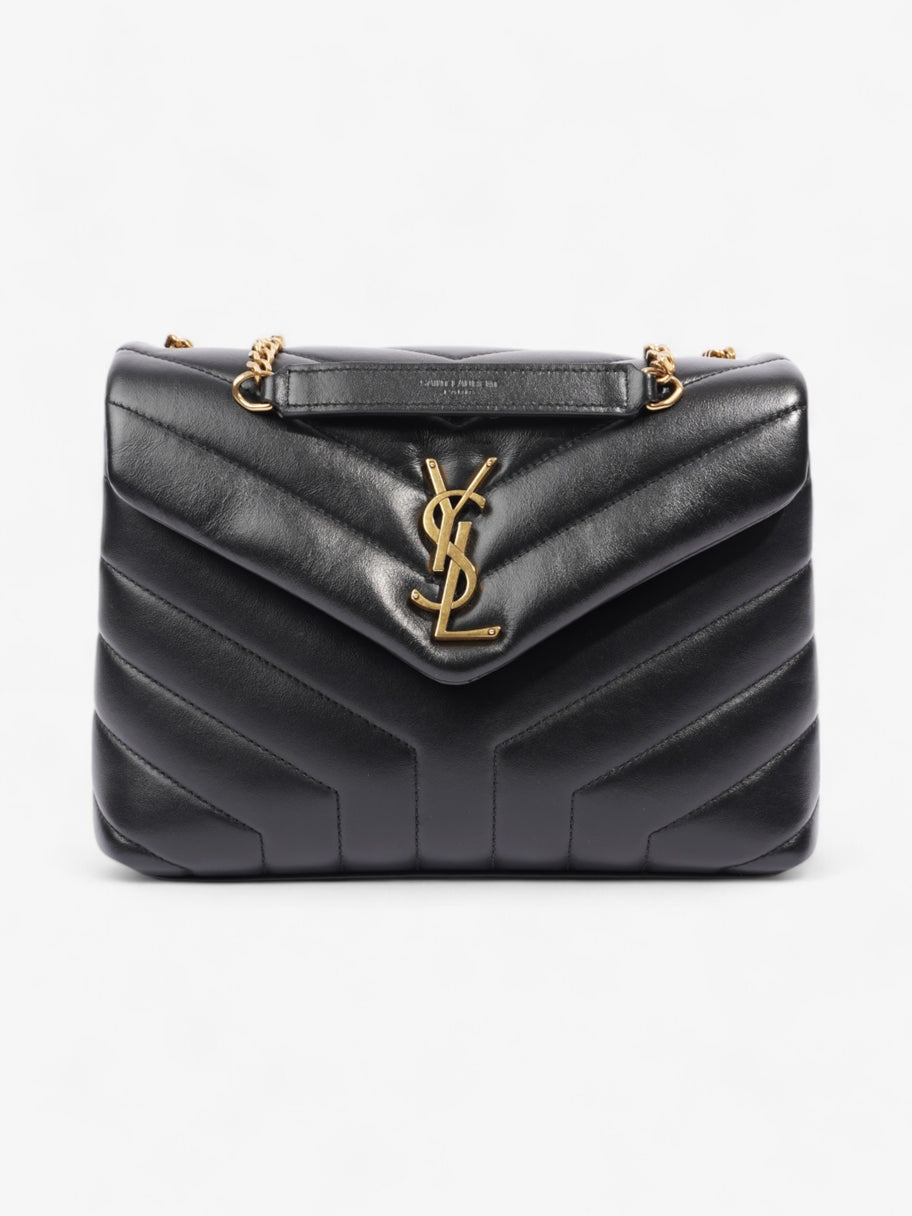 Saint Laurent Lou Lou Black Calfskin Leather Small Image 1