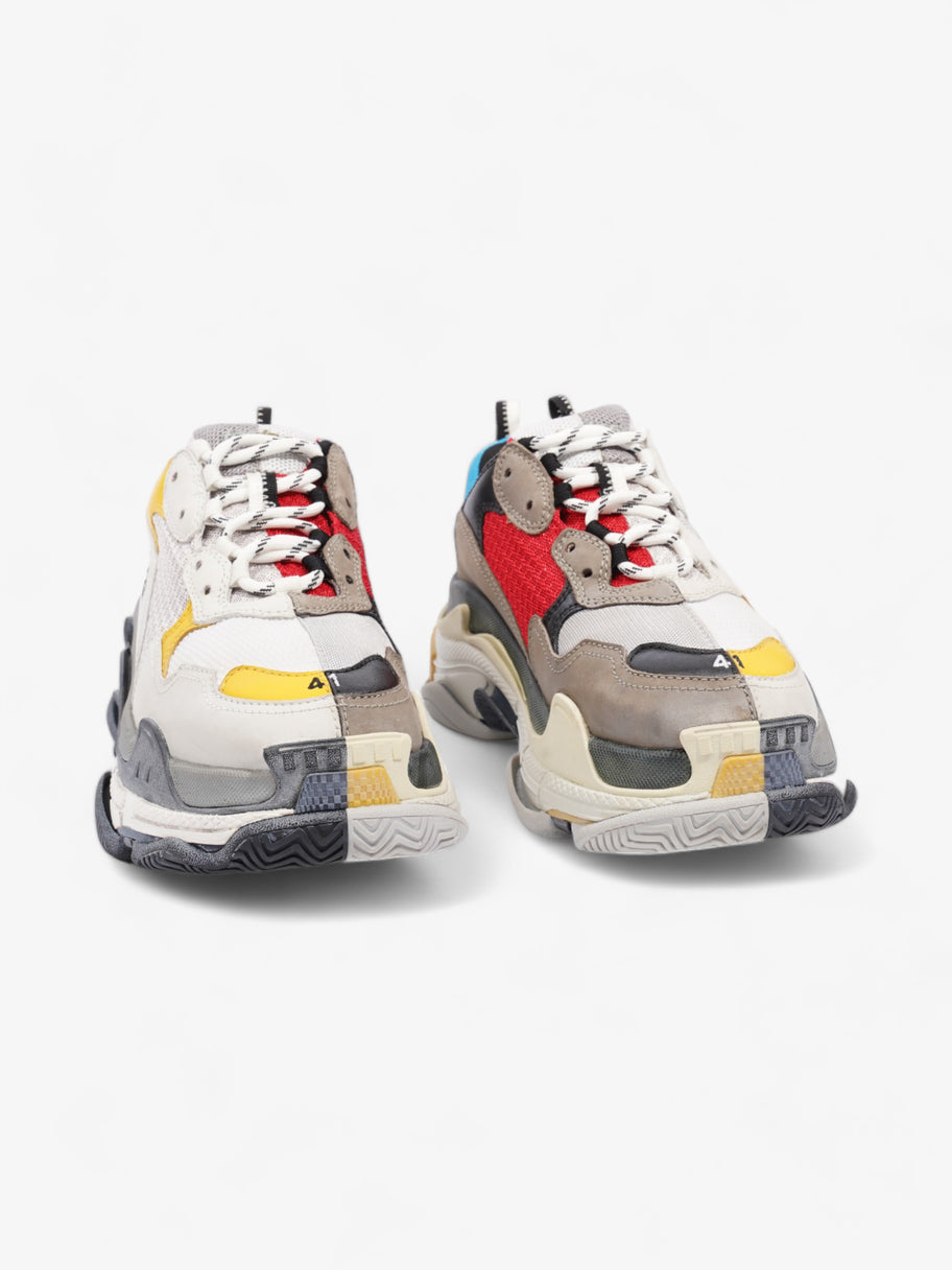 Balenciaga Triple S Half & Half Grey / Red / Yellow Mesh EU 41 UK 7 Image 2