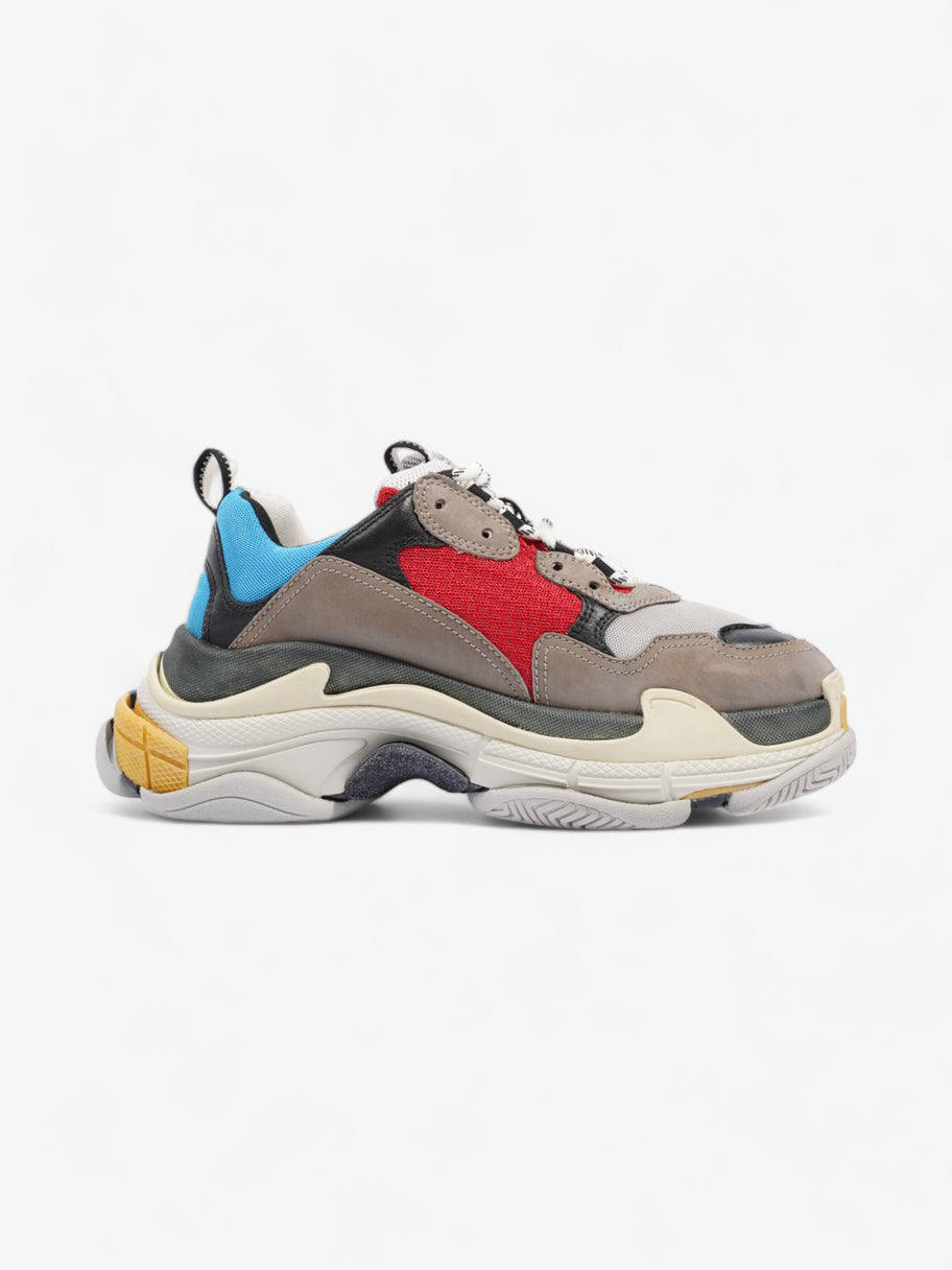 Balenciaga Triple S Half & Half Grey / Red / Yellow Mesh EU 41 UK 7 Image 4