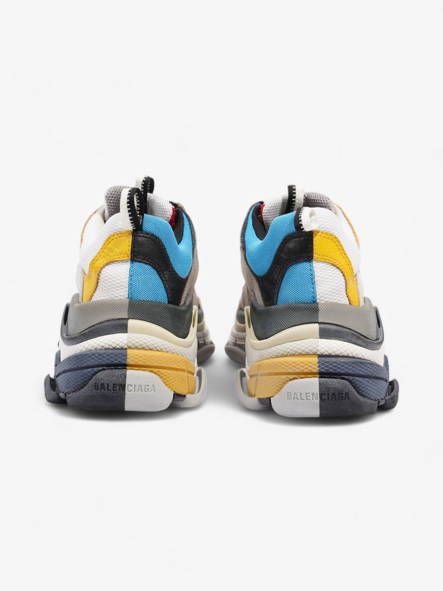 Balenciaga triple s split white light grey yellow best sale