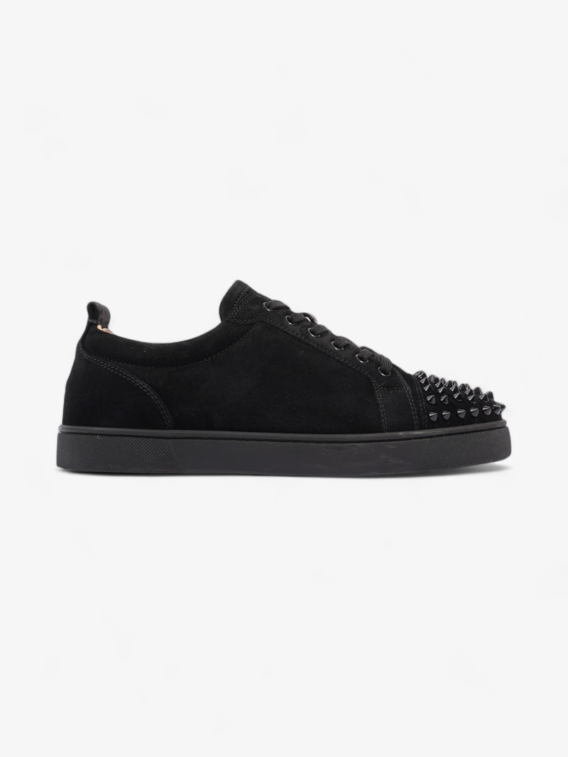  Christian Louboutin Louis Junior Spikes Sneakers Black Suede EU 41.5 UK 7.5