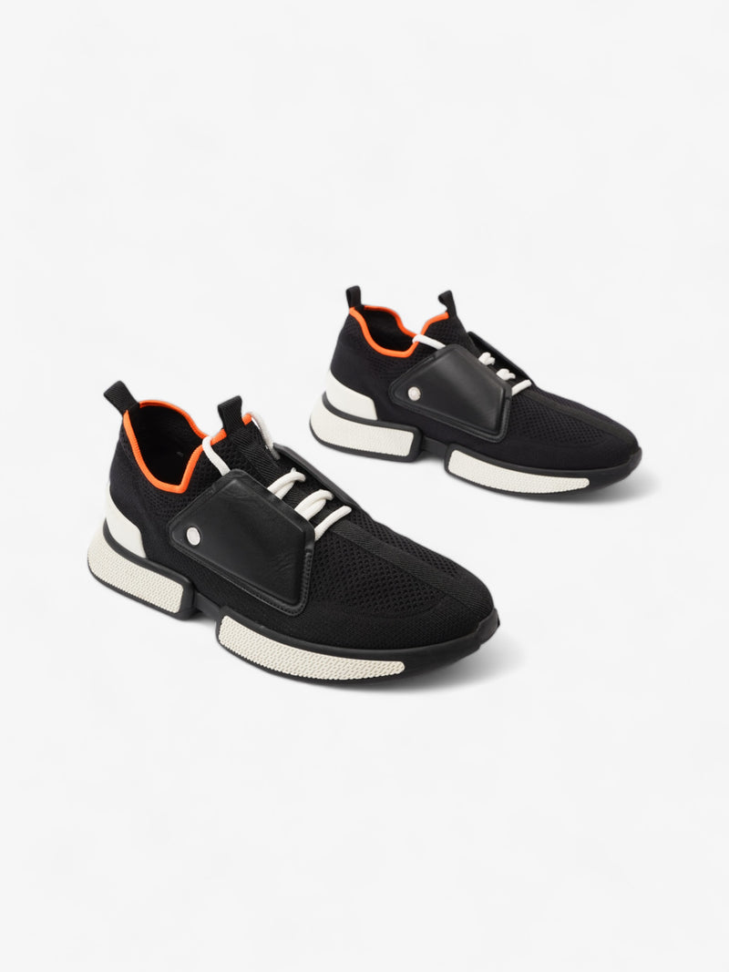  Low Top Sneaker Black / Orange Cotton EU 40 UK 6