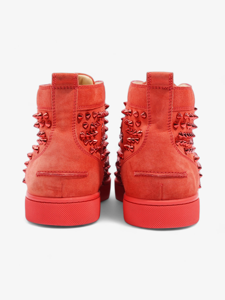 Christian Louboutin Louis Spikes High top Red Suede EU 41.5 UK 7.5 Image 6