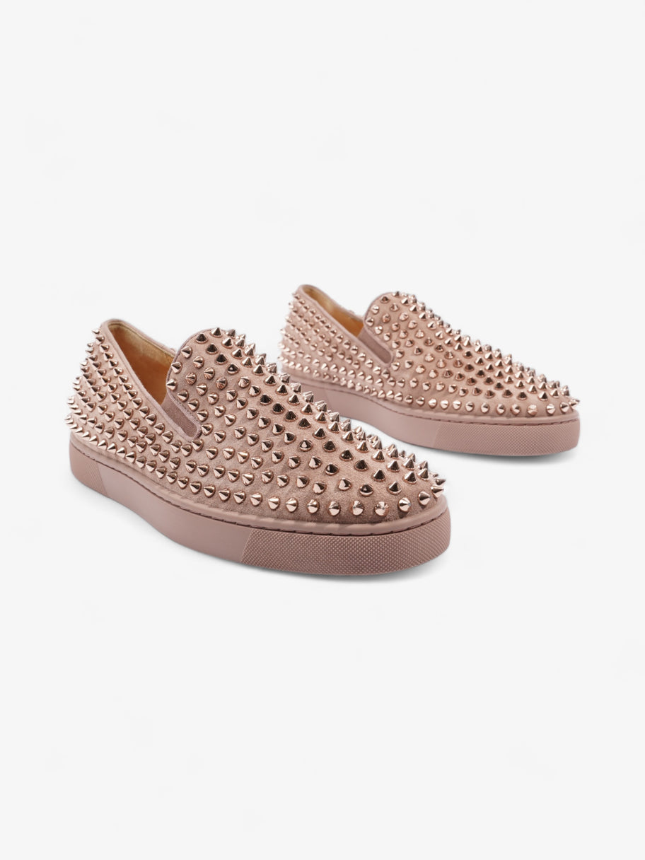 Christian Louboutin Roller Boat Slip On Dusty Pink Suede EU 40.5 UK 6.5 Image 2