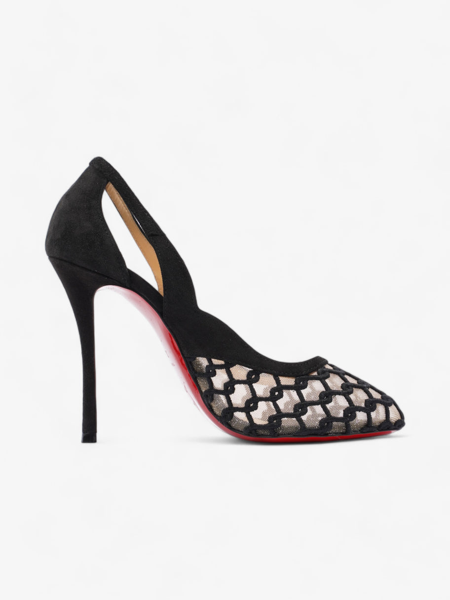 Black mesh louboutins hotsell