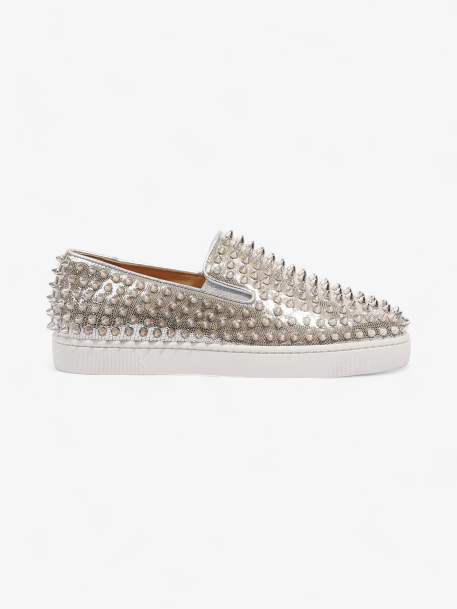 Christian Louboutin RollerBoat Silver Leather EU 39 UK 5 Image 1