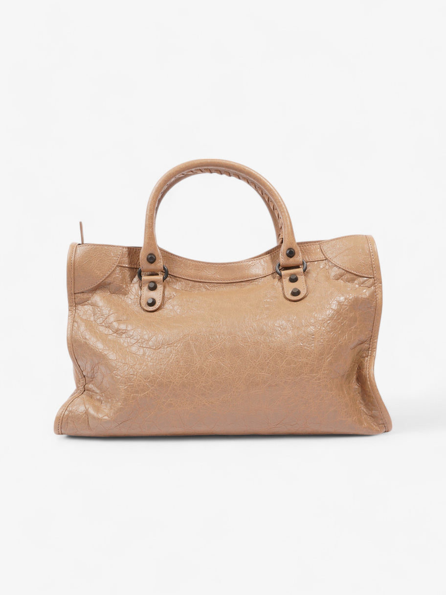 Balenciaga Le City Tote Latte Lambskin Leather Medium Image 4